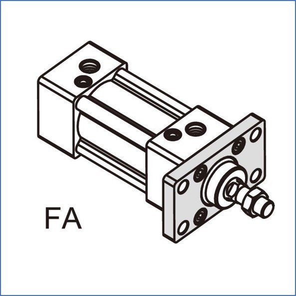 F-SI160FA - Flanschhalterung für Serie SAI, SGC - Durchmesser 160