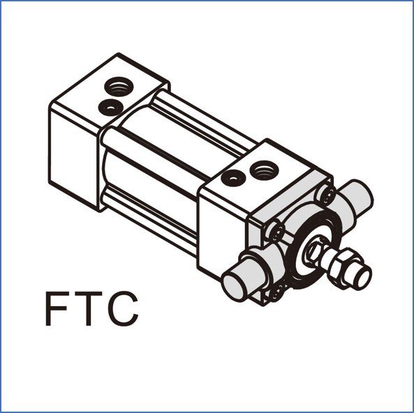 F-FTC - Flansch-Schwenkbefestigung für Pneumatikzylinder