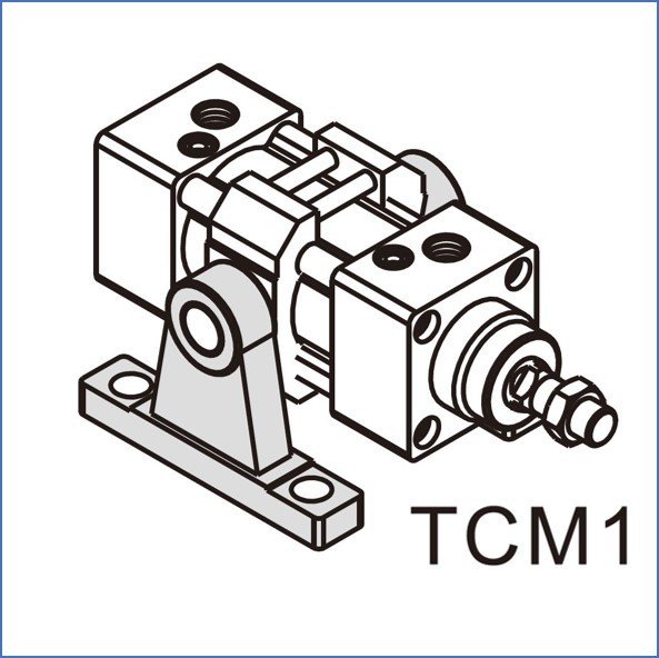 F-TCM1 - Lagerbock vertikal für Schwenkbefestigung für Pneumatikzylinder